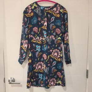 LOFT - EUC - Teal floral dress